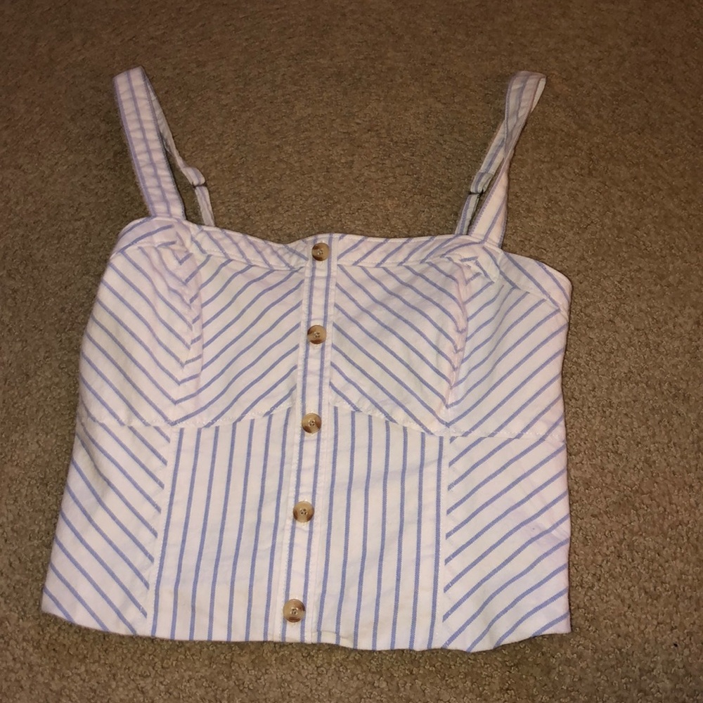 Blue and white shirt